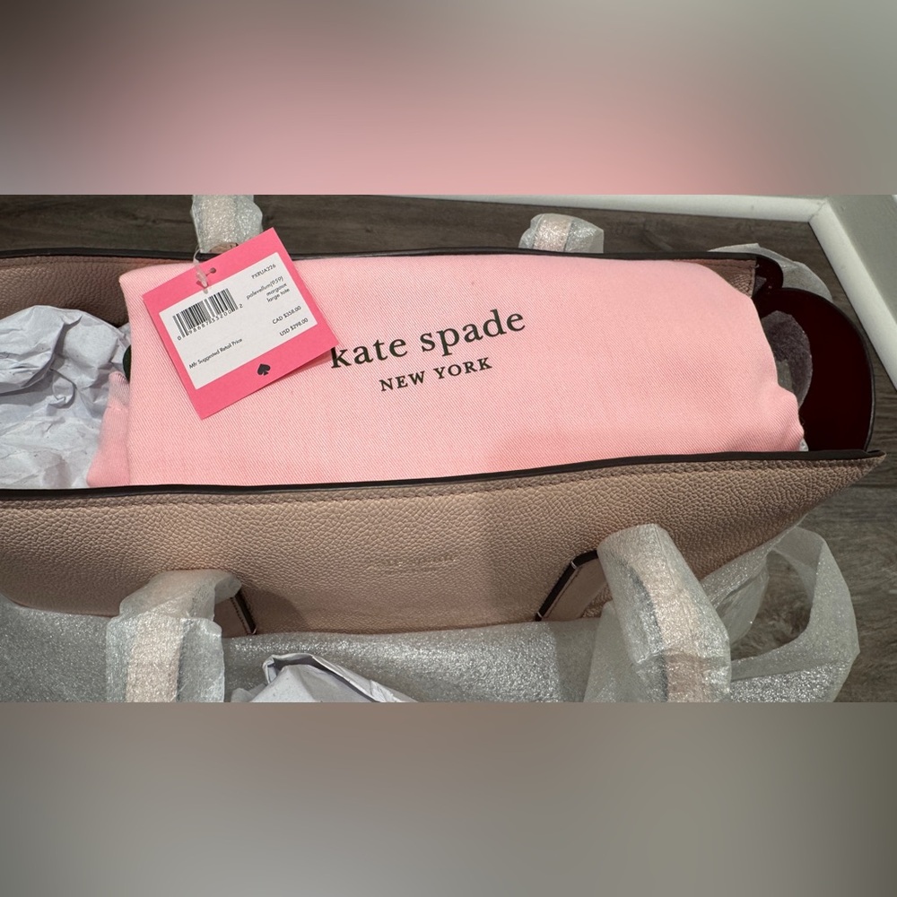 Kate Spade Margaux Large Tote, Pale Vellum (Pink) - Picture 4 of 16